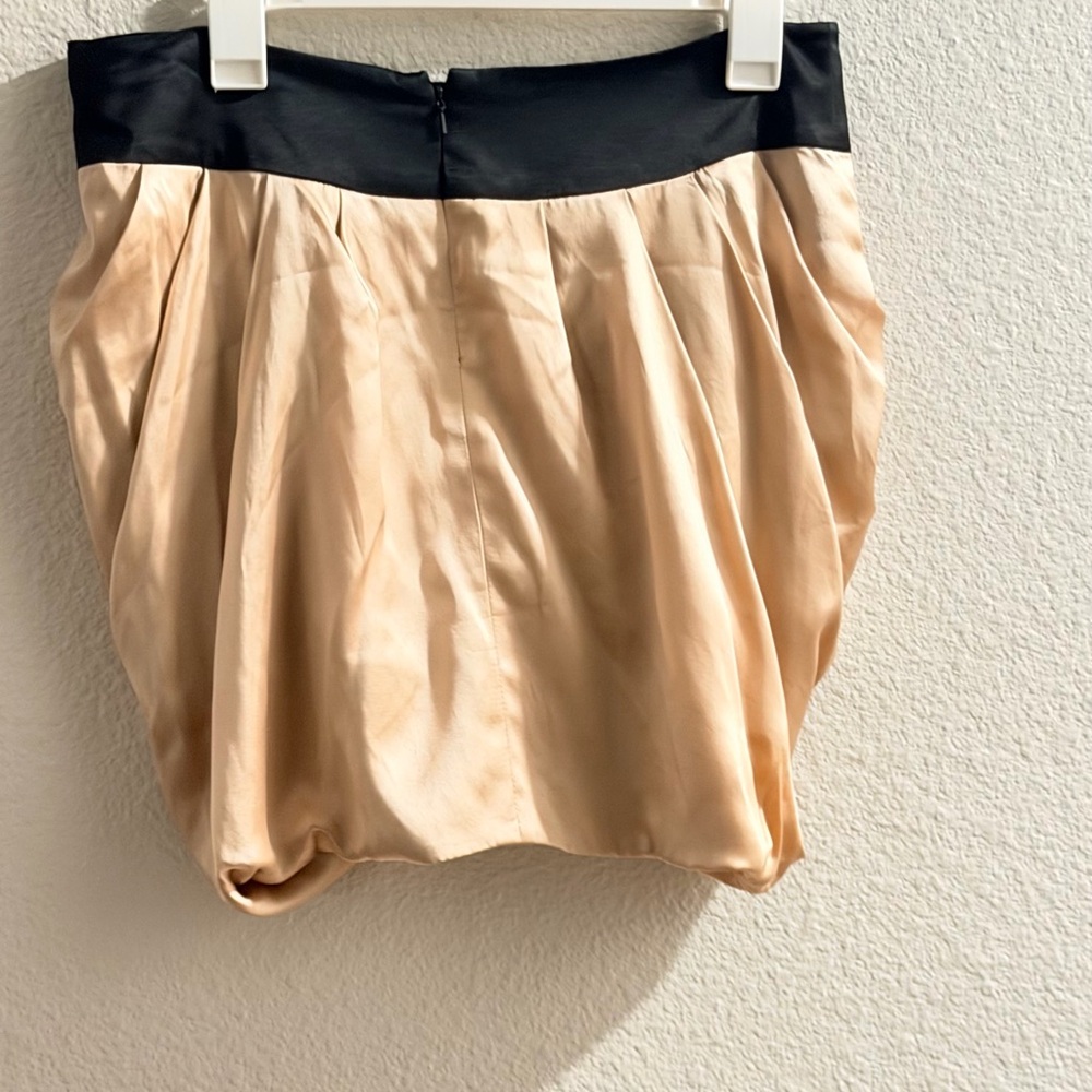 VINTAGE-Bergdorf Goodman -100% SILK Bubble Skirt with Black Waistband - Skirt - Picture 3 of 5